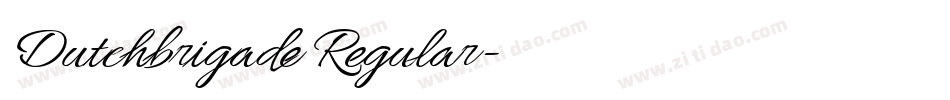 Dutchbrigade Regular字体转换
